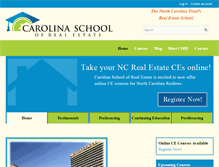 Tablet Screenshot of carolinaschoolre.com